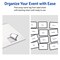 Avery® Printable Adhesive Name Tags, 2-1/3" x 3-3/8", Matte White with Double Black Border Design, Removable, Laser & Inkjet Compatible, 80 Total, Great Name Badges for Weddings & Events